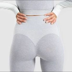 Gymshark Amplify Seamless Leggings Light Grey
